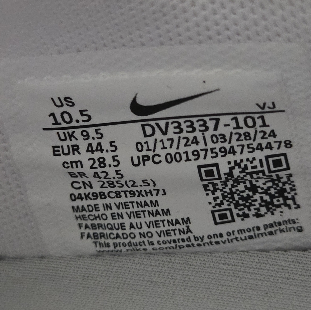 Nike Air Max Dn Mens Sneaker Shoes White Metallic Silver 10.5 - Picture 9 of 9